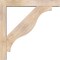 Ekena Millwork Funston Block Smooth Bracket w/ Offset Brace, Douglas Fir, 5 1/2"W x 34"D x 34"H BKT0604X34X34FST05SDF - alternate 2